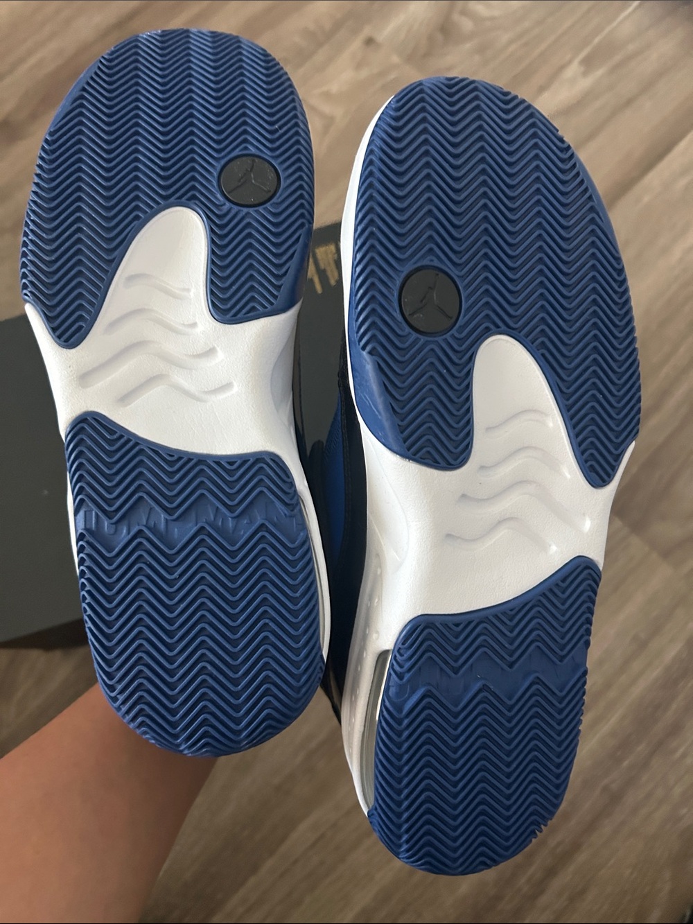 Jordan Men’s Low-Top Sneakers - Black & Blue - Picture 6 of 8
